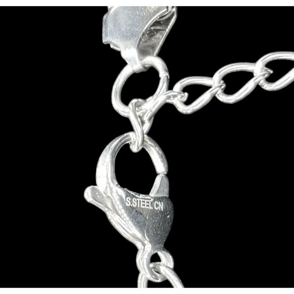 New Tocara Soft Herringbone Necklace Solange Silver Stainless Steel Slinky Chain - Picture 13 of 13